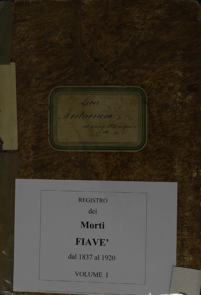 Registro dei morti della Parrocchia di Fiavè