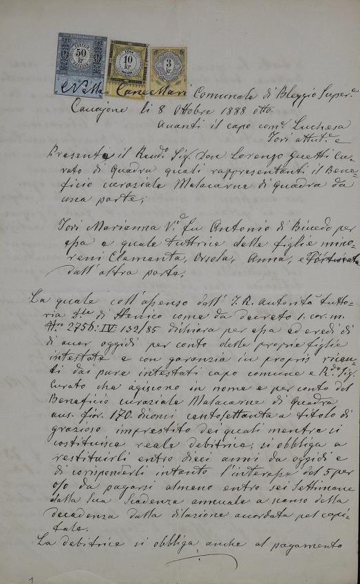 Carteggio e atti