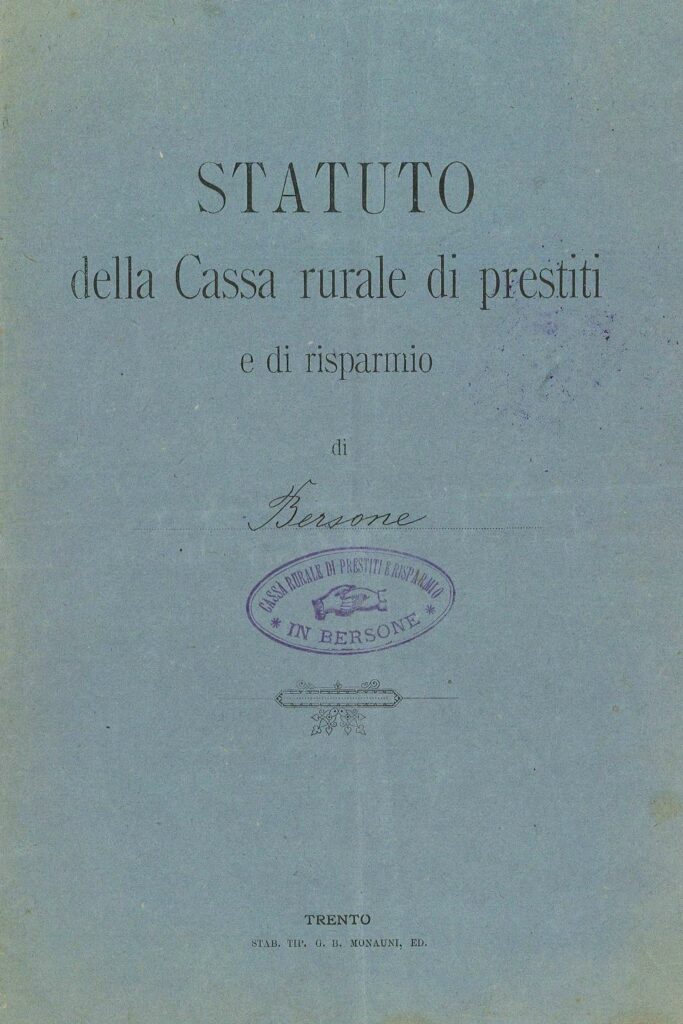 Statuto Cassa Rurale Bersone