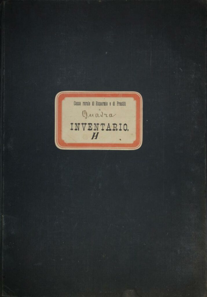 Inventario passivo-attivo della Cassa Rurale di Quadra