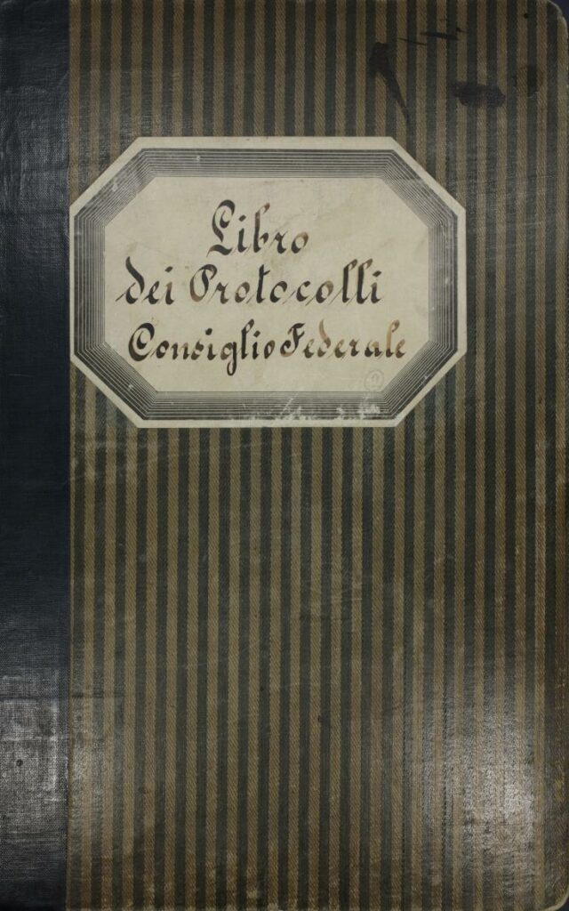 Libro dei Protocolli Consiglio Federale