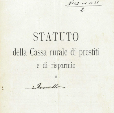 Statuto Cassa Rurale Romallo