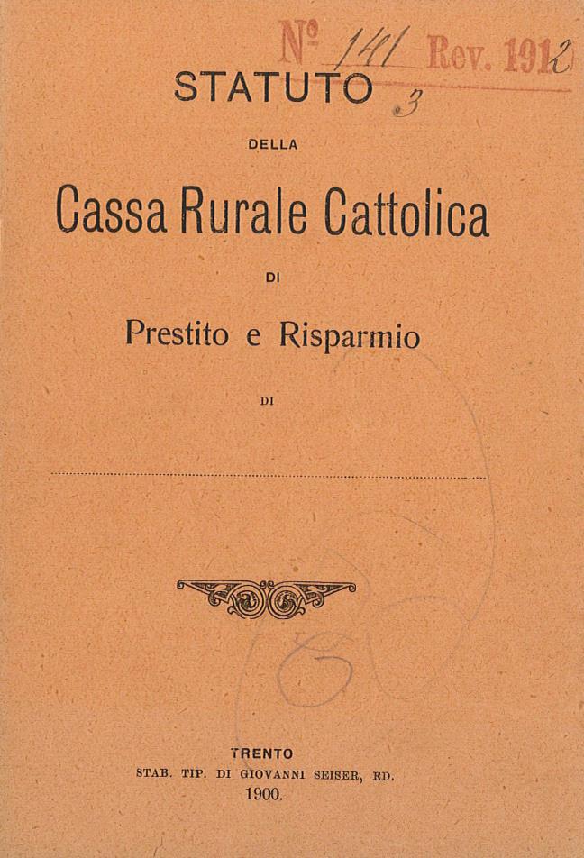 Statuto Cassa Rurale Civezzano