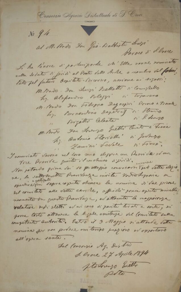 Lettera autografa
