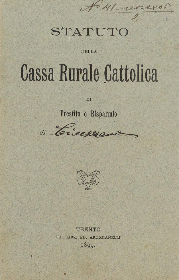 Statuto Cassa Rurale Civezzano