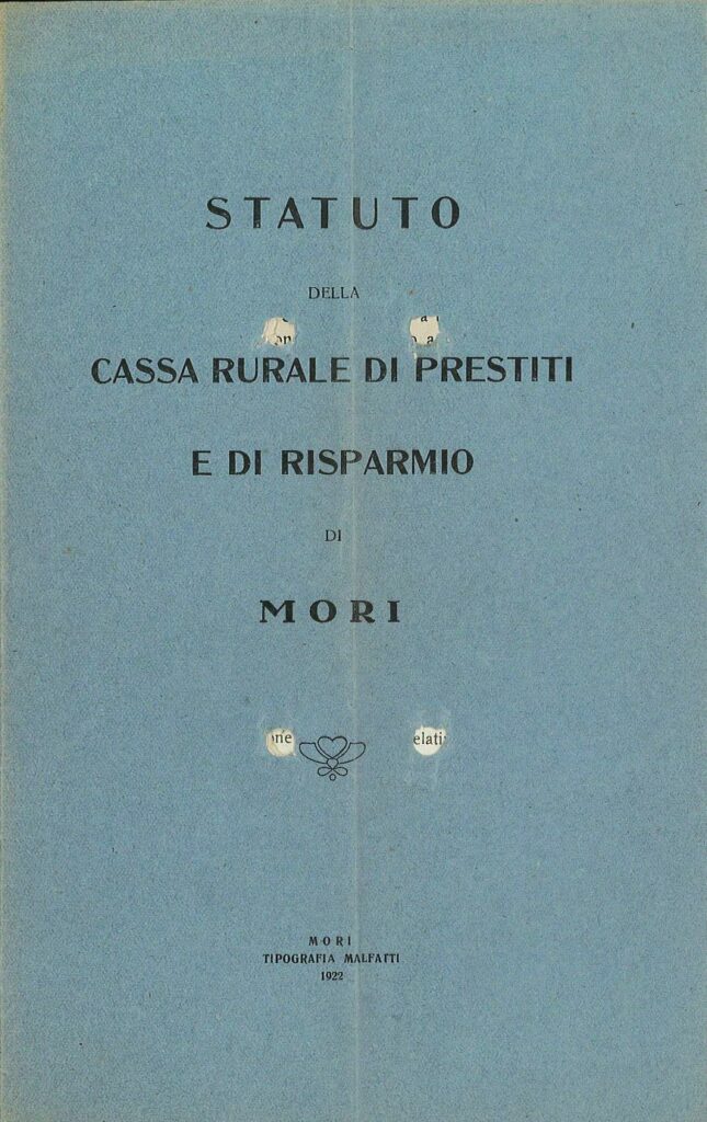 Statuto Cassa Rurale Mori