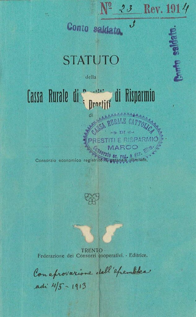 Statuto Cassa Rurale Marco