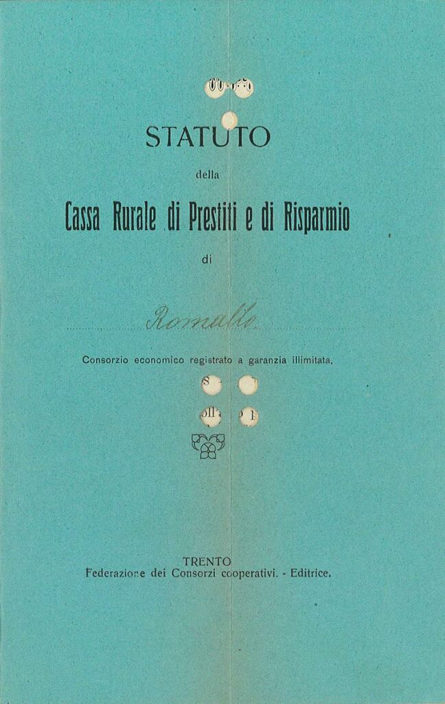 Statuto Cassa Rurale Romallo