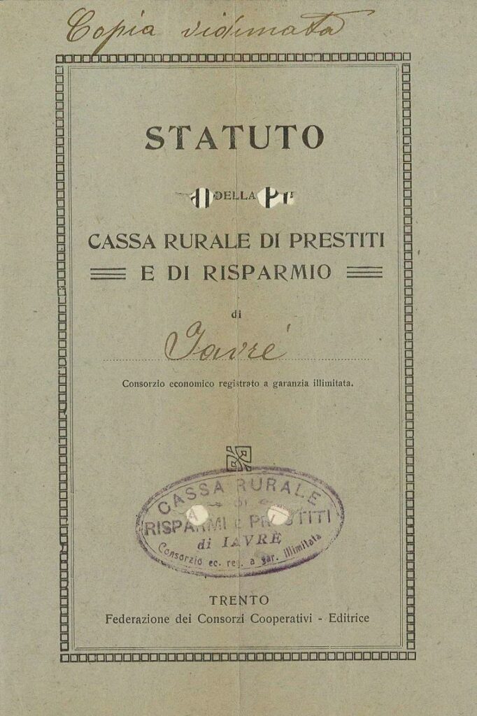 Statuto Cassa Rurale Javré