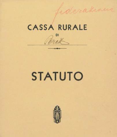 Statuto Cassa Rurale Brez