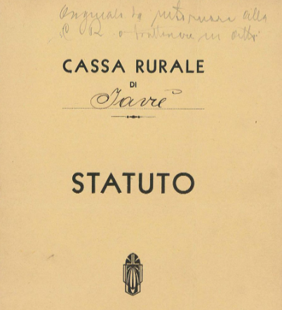 Statuto Cassa Rurale Javré