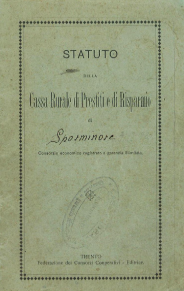 Statuto Cassa Rurale Sporminore
