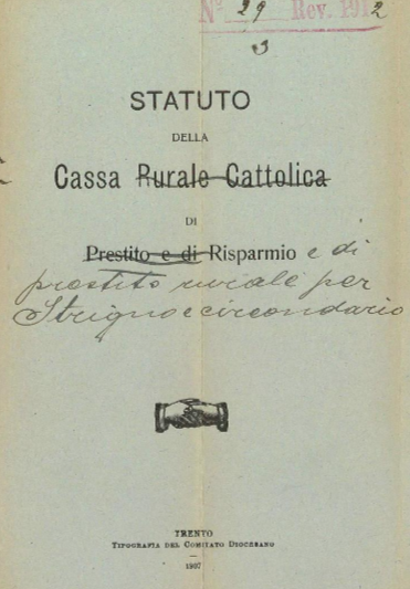 Statuto Cassa Rurale Strigno