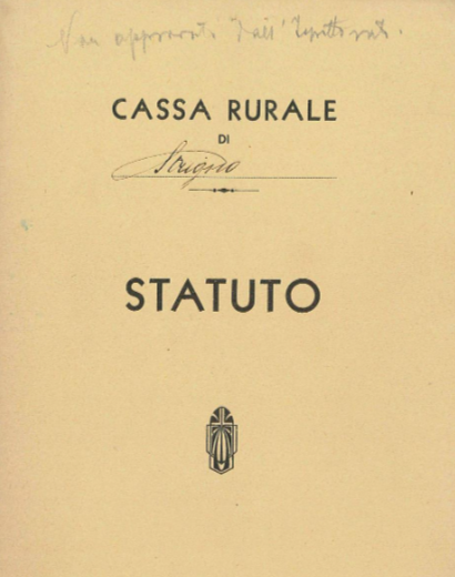 Statuto Cassa Rurale Strigno